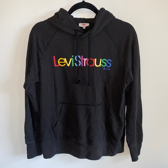 Levi's Tops - CLEARANCE Levi’s Black & Multicolour Logo Hoodie